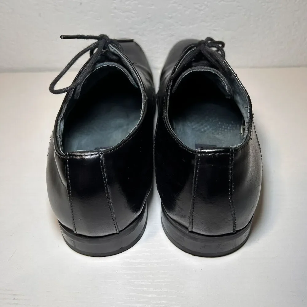 Giorgio Brutini Size 11M Men's Black Lace Up Oxford Style Red Bottom Dress Shoes